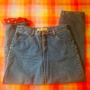 Cabela's Size 16 Reg Flannel Lined Mom Blue Jeans